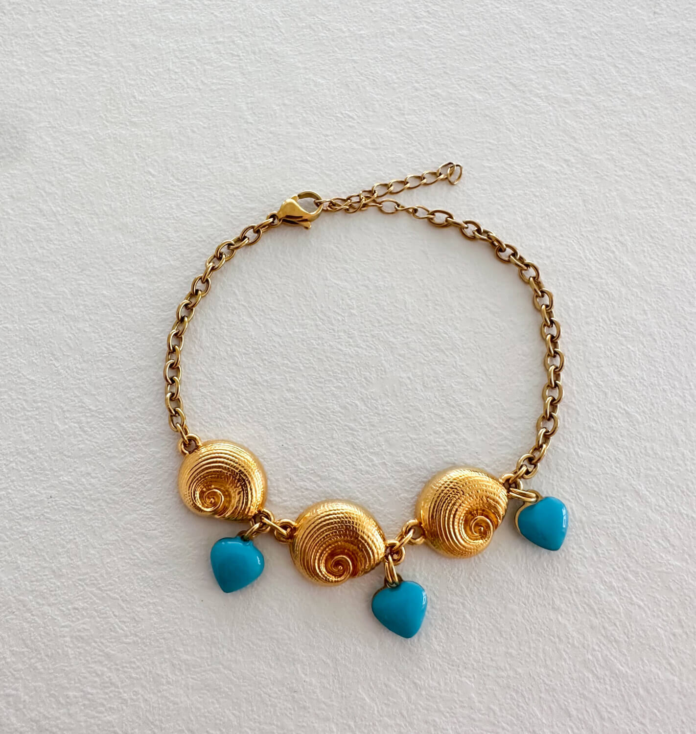 Nautilus hearts bracelet 🩵(turquoise )