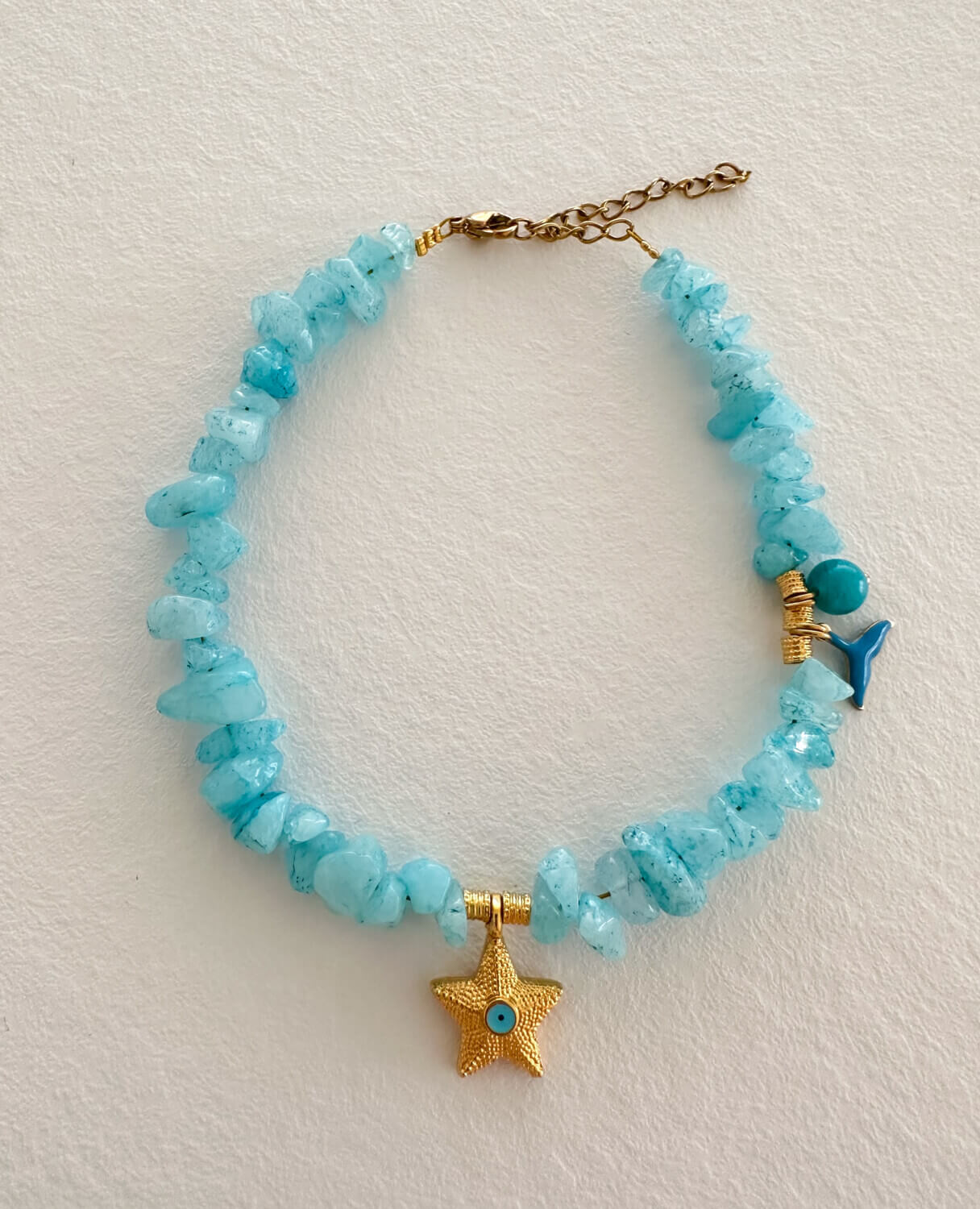 Light blue anklet with starfish 🩵