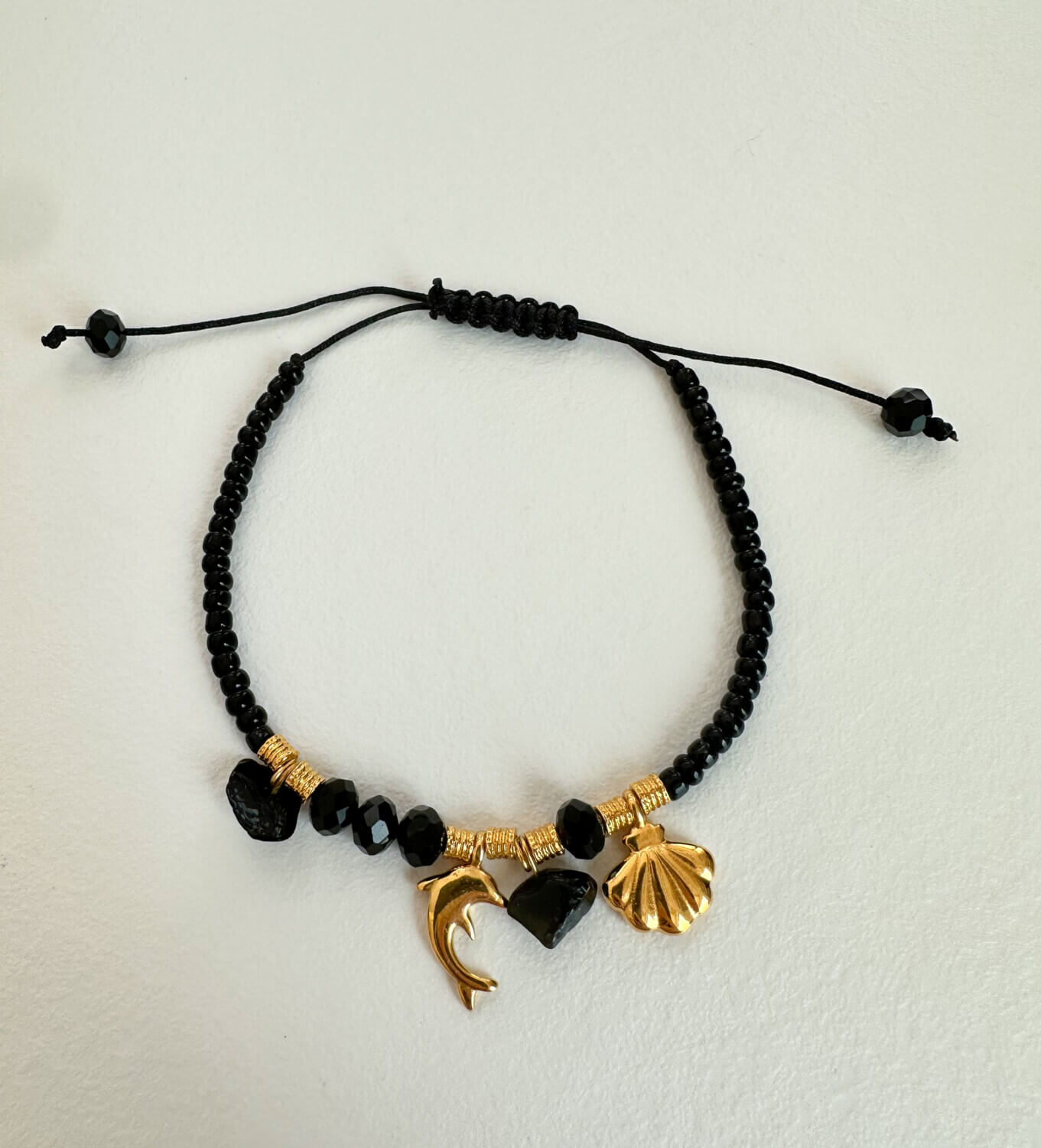 Black dolphin bracelet 🐬