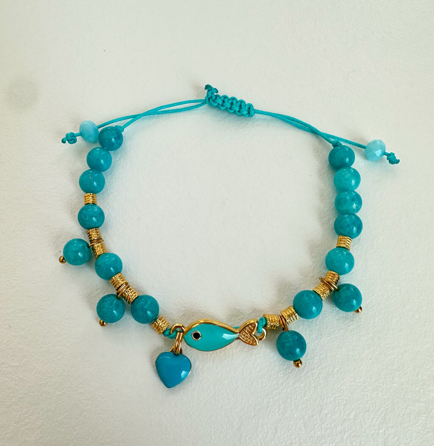 Turquoise fish bracelet 🐠
