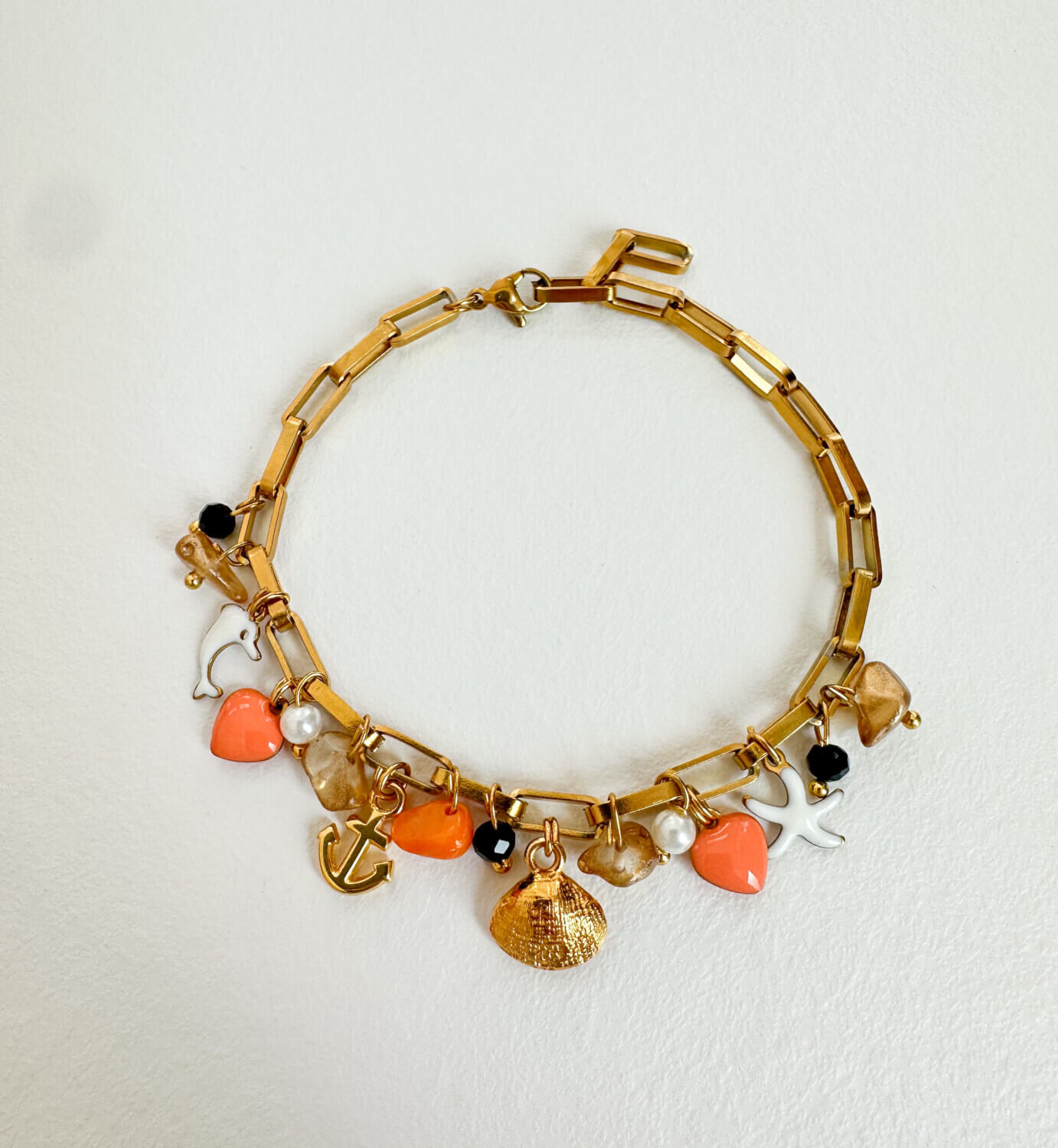 Amorgos bracelet (orange )✨