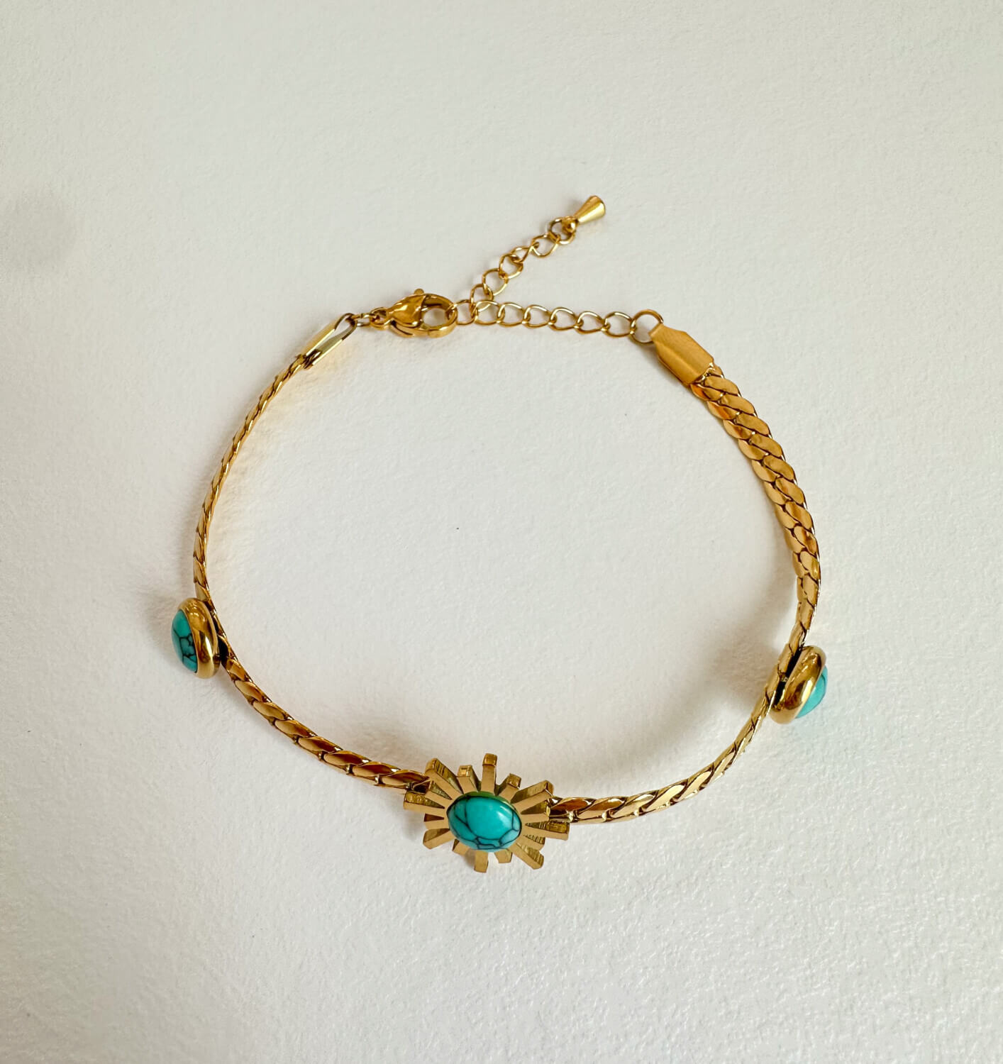 Turquoise sun bracelet 🩵