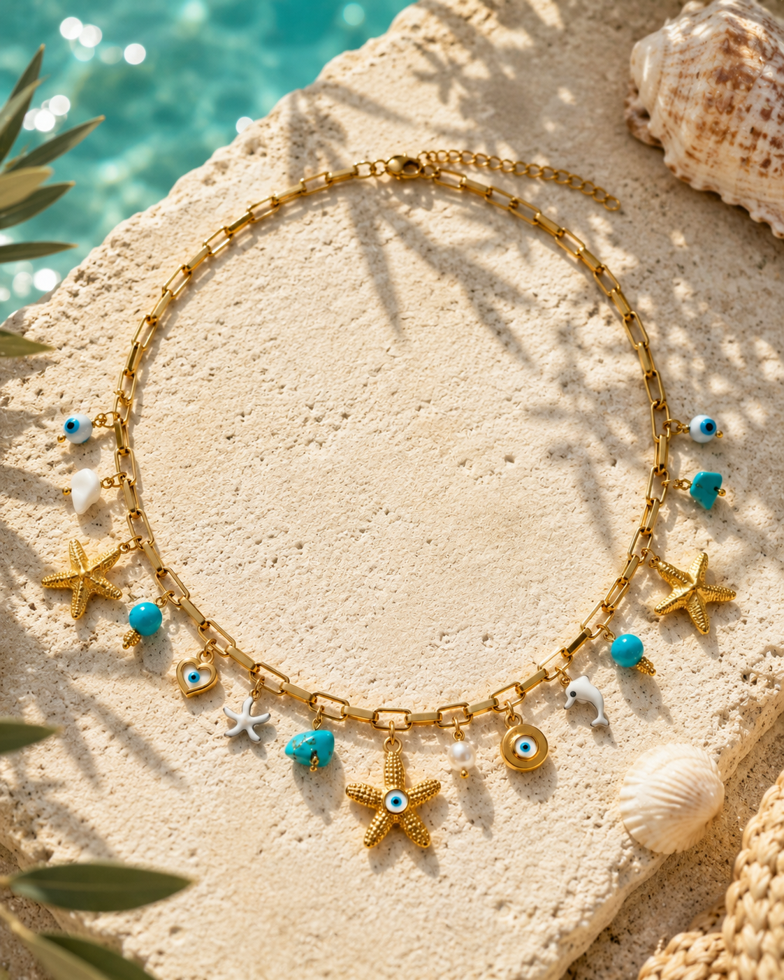 Ibiza necklace 🩵🐚