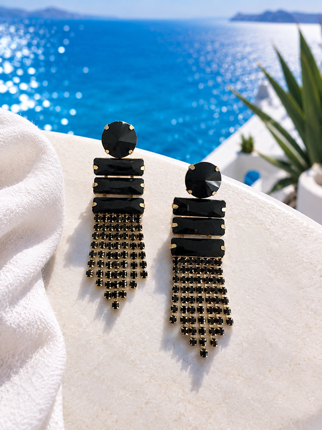 Zakynthos black earrings ✨