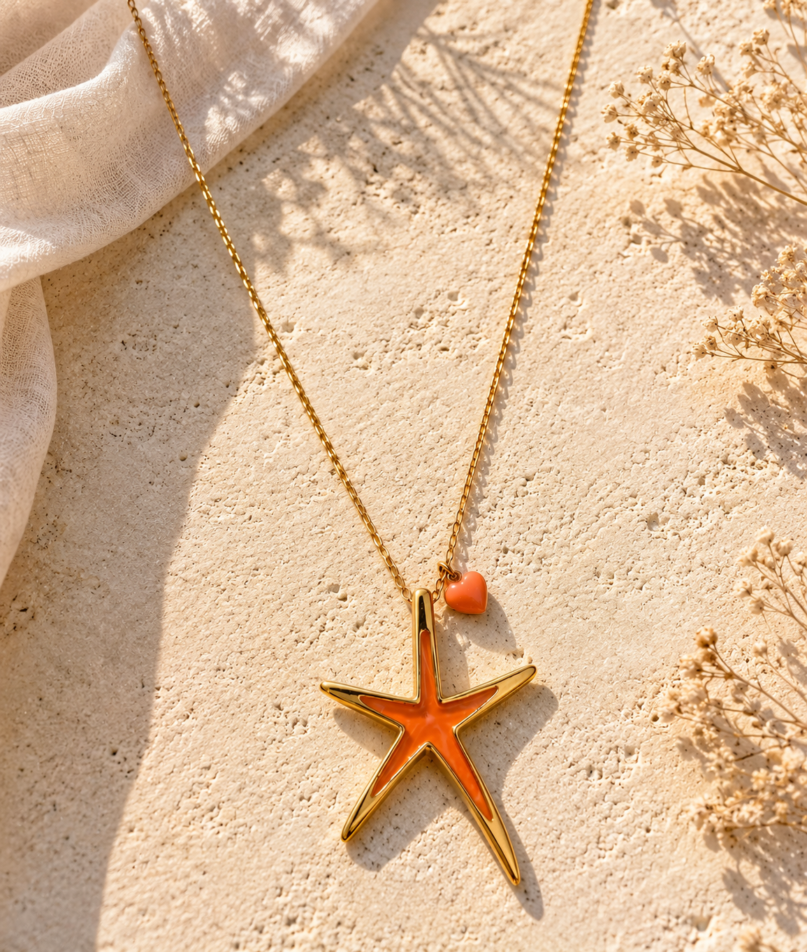 Fyra starfish pendant 🧡
