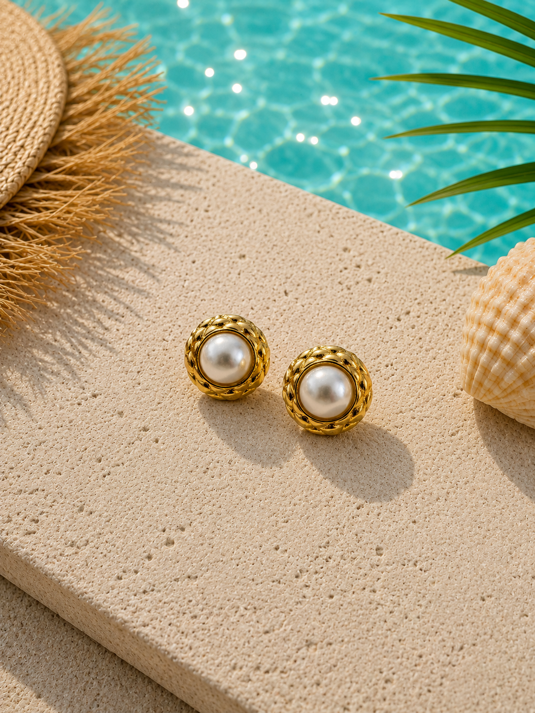 Golden Pearl buttons 🤍
