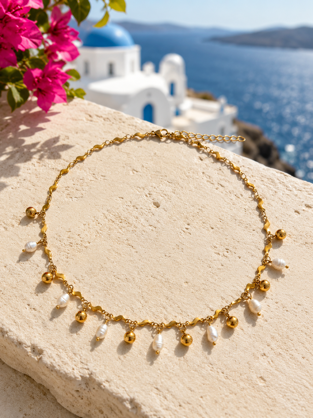 Astypalaia white necklace 🤍