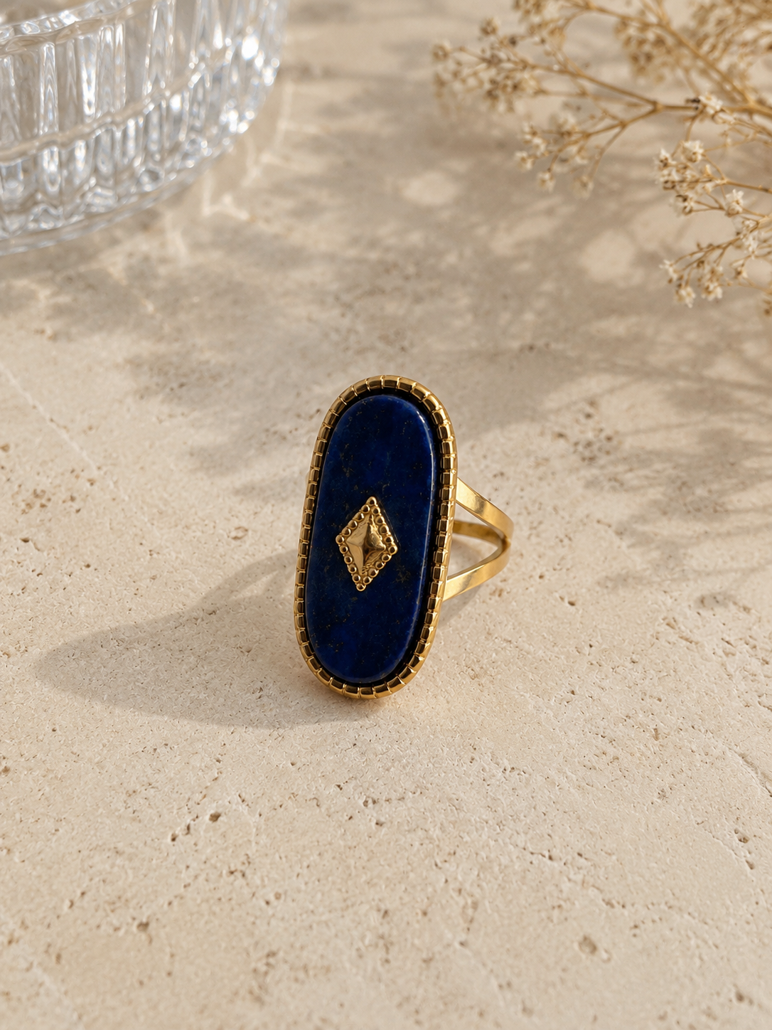Blue stone ring 💙